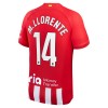 Maillot de Supporter Atlético Madrid M. Llorente 14 Domicile 2023-24 Pour Homme